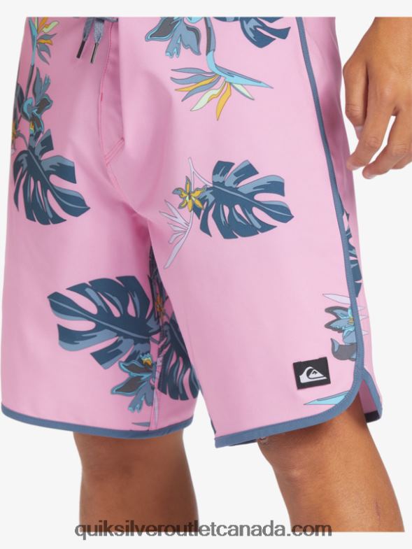 CA Quiksilver Men Surfsilk Scallop 19 Boardshorts moonlite mauve TX4R2217