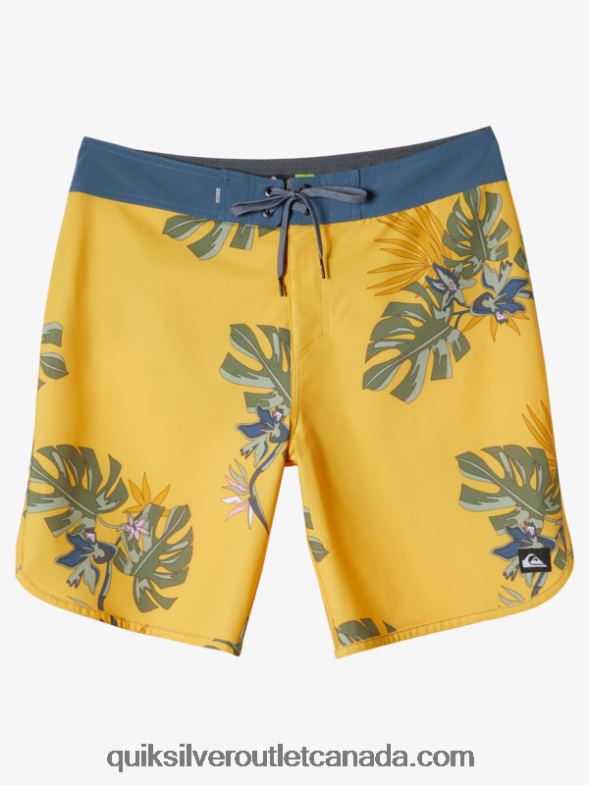 CA Quiksilver Men Surfsilk Scallop 19 Boardshorts yolk TX4R2214