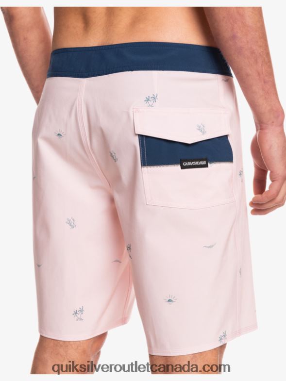 CA Quiksilver Men Surfsilk Spaced Out 19 Boardshorts veiled rose TX4R21813
