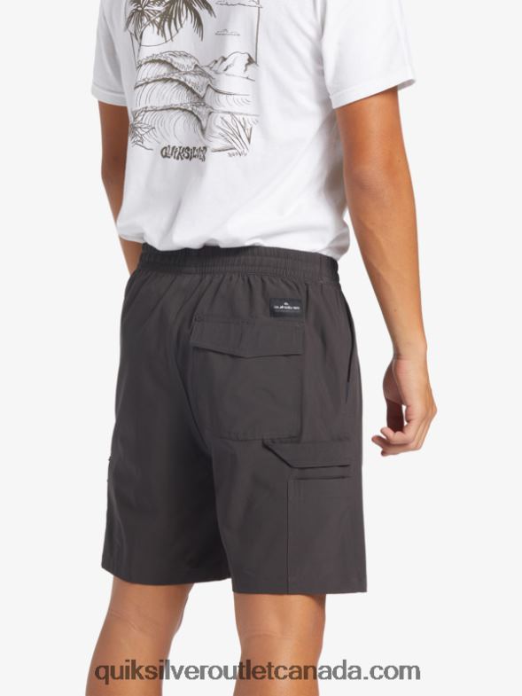 CA Quiksilver Men Taxer Cargo 18 Amphibian Boardshorts tarmac TX4R2251