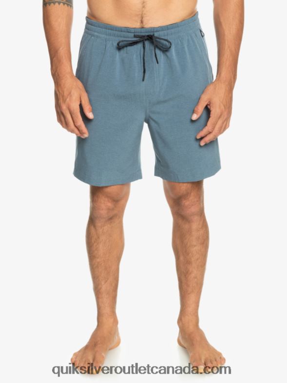 CA Quiksilver Men Taxer Heather 18 Amphibian Boardshorts bering sea TX4R2302