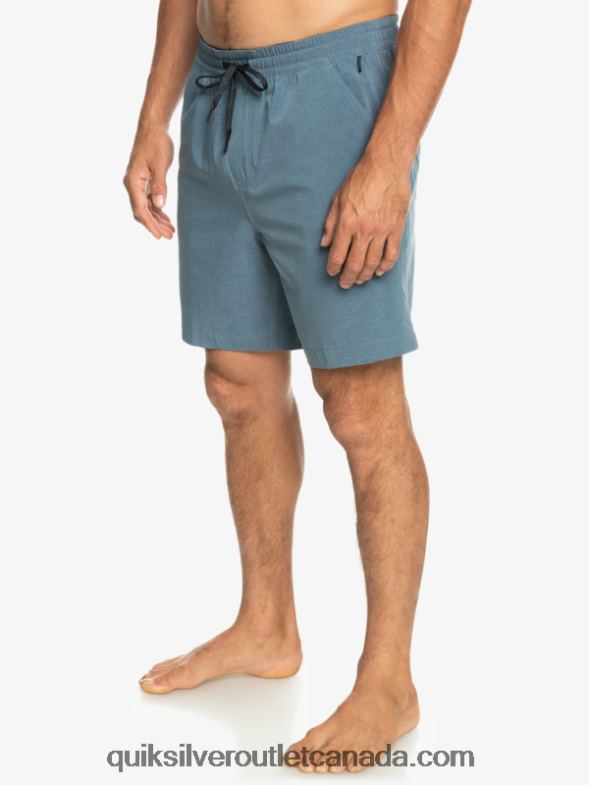 CA Quiksilver Men Taxer Heather 18 Amphibian Boardshorts bering sea TX4R2302