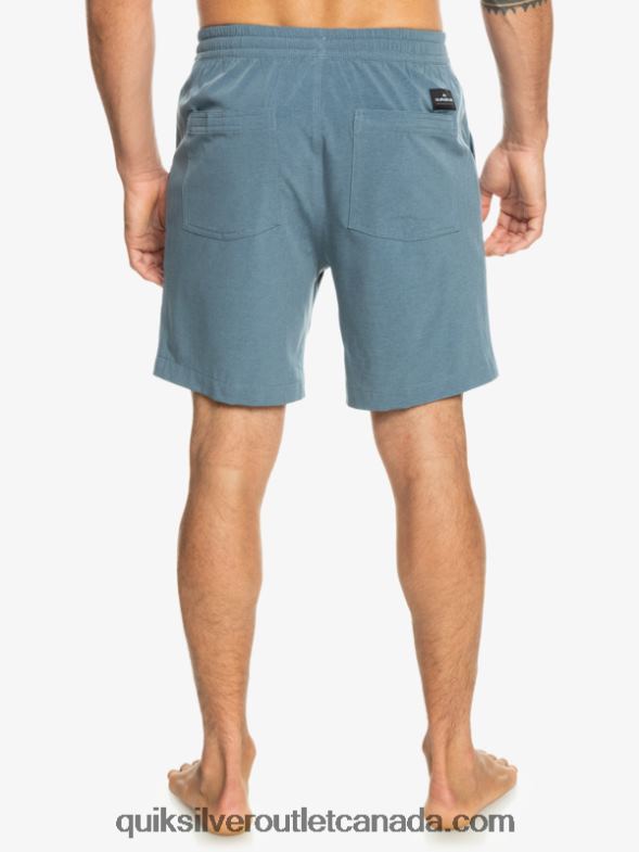 CA Quiksilver Men Taxer Heather 18 Amphibian Boardshorts bering sea TX4R2302