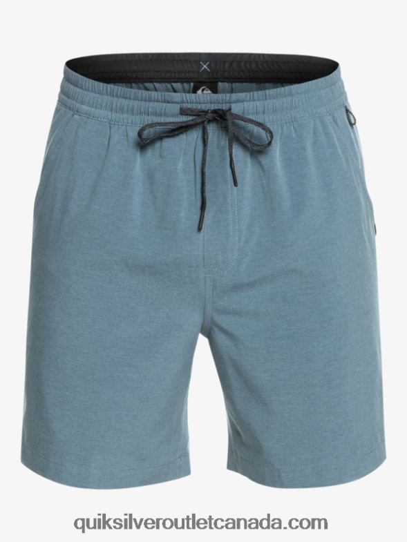 CA Quiksilver Men Taxer Heather 18 Amphibian Boardshorts bering sea TX4R2302