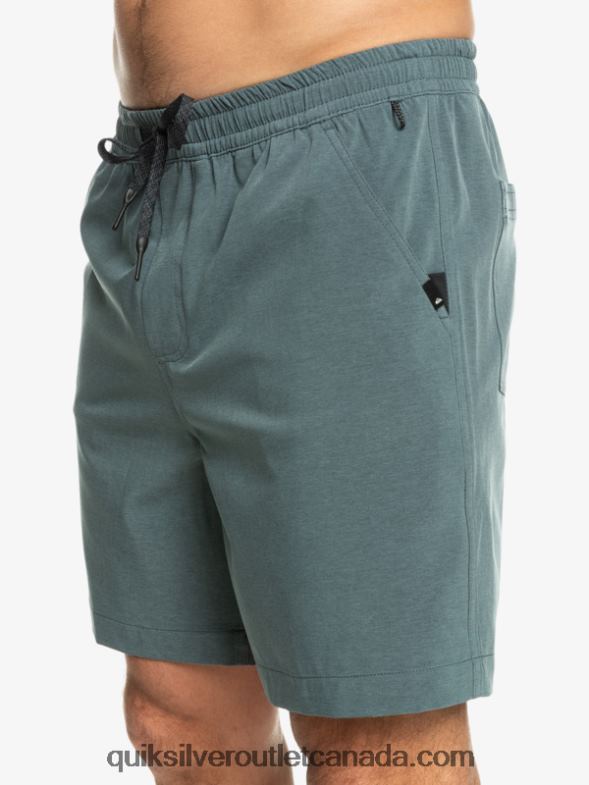 CA Quiksilver Men Taxer Heather 18 Amphibian Boardshorts dark slate TX4R2305