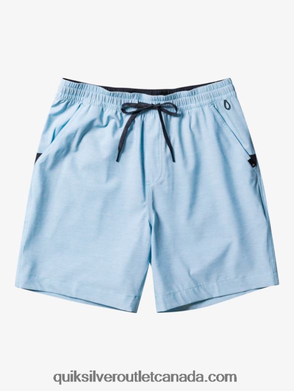 CA Quiksilver Men Taxer Heather 18 Amphibian Boardshorts sky blue heather TX4R2304