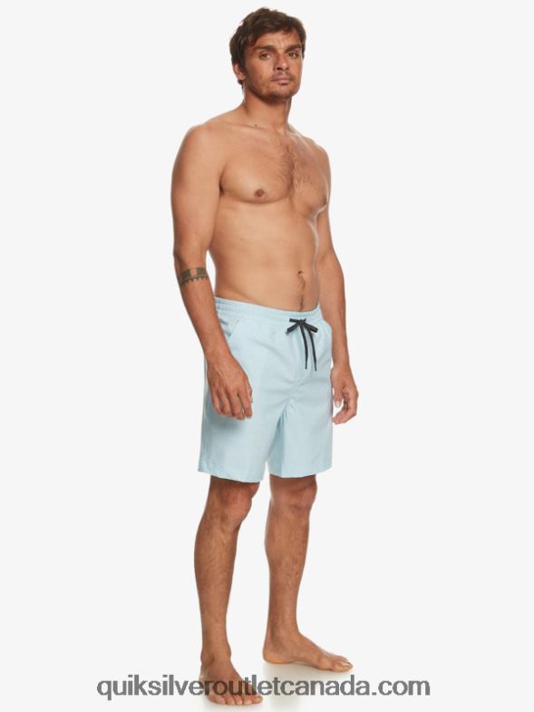 CA Quiksilver Men Taxer Heather 18 Amphibian Boardshorts sky blue heather TX4R2304