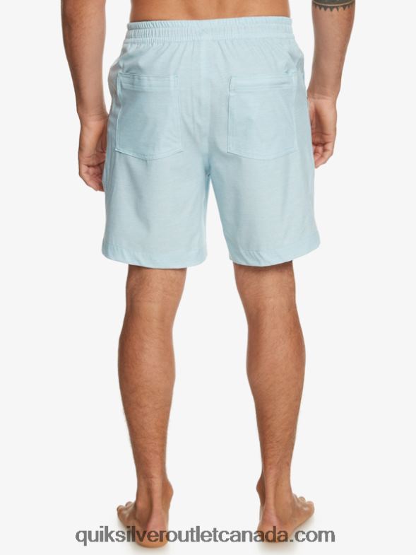 CA Quiksilver Men Taxer Heather 18 Amphibian Boardshorts sky blue heather TX4R2304