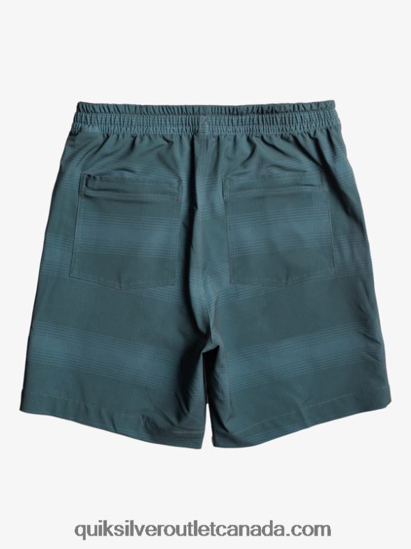 CA Quiksilver Men Taxer Print 18 Amphibian Boardshorts bering sea TX4R2103