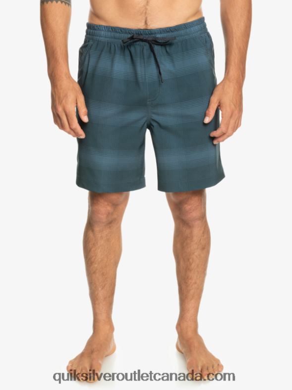 CA Quiksilver Men Taxer Print 18 Amphibian Boardshorts bering sea TX4R2103