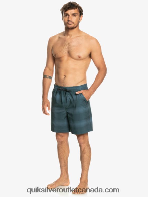 CA Quiksilver Men Taxer Print 18 Amphibian Boardshorts bering sea TX4R2103