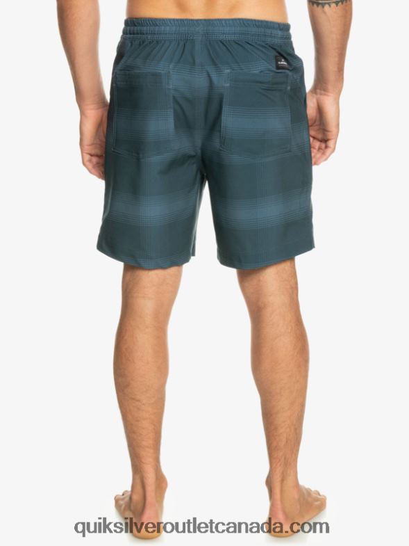 CA Quiksilver Men Taxer Print 18 Amphibian Boardshorts bering sea TX4R2103
