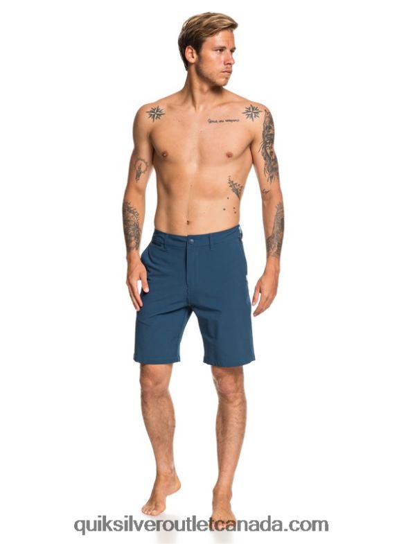 CA Quiksilver Men Union Amphibian 20 Hybrid Shorts majolica blue TX4R21320