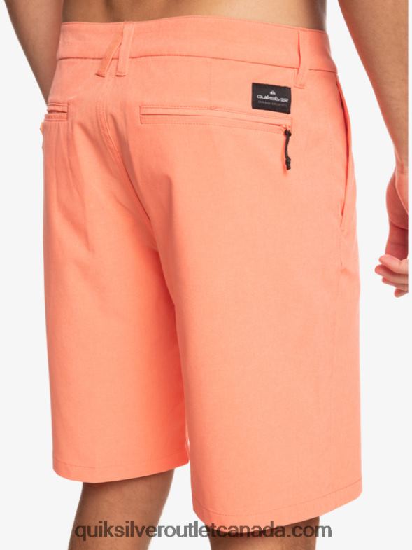 CA Quiksilver Men Union Heather 20 Amphibian Boardshorts fresh salmon TX4R271