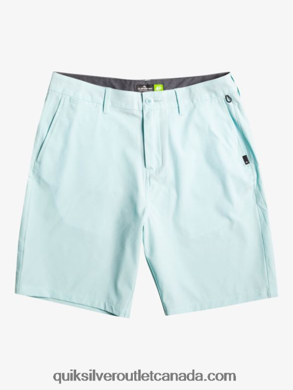 CA Quiksilver Men Union Heather 20 Amphibian Boardshorts iced aqua TX4R274