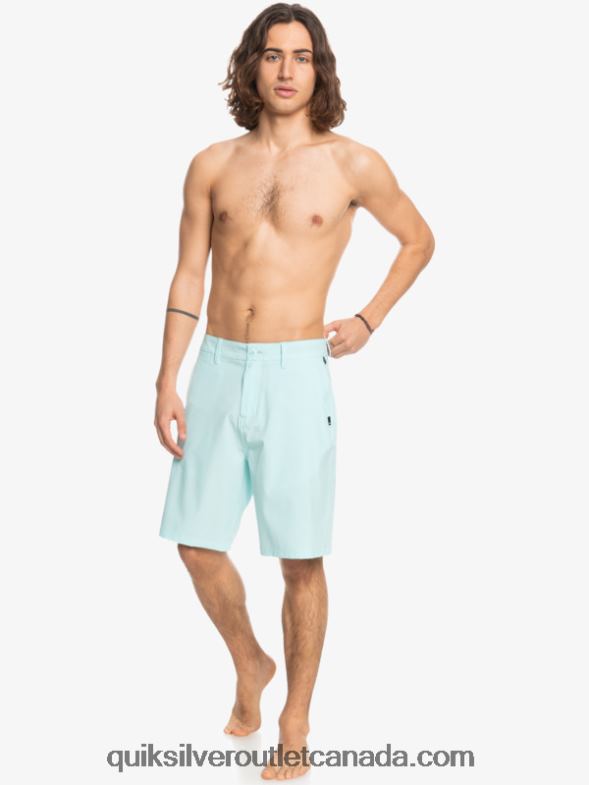CA Quiksilver Men Union Heather 20 Amphibian Boardshorts iced aqua TX4R274