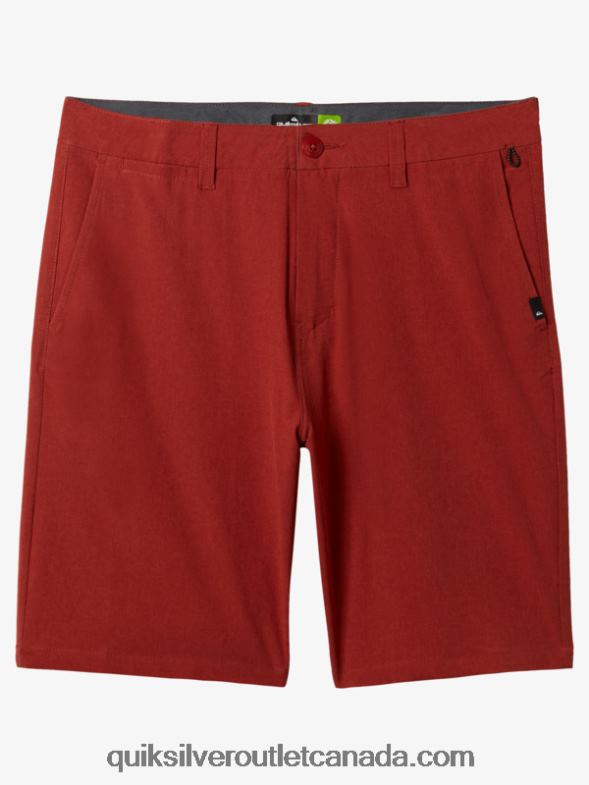 CA Quiksilver Men Union Heather 20 Amphibian Boardshorts red ochre TX4R267