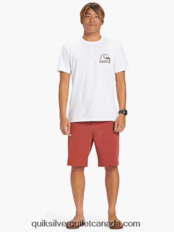CA Quiksilver Men Union Heather 20 Amphibian Boardshorts red ochre TX4R267