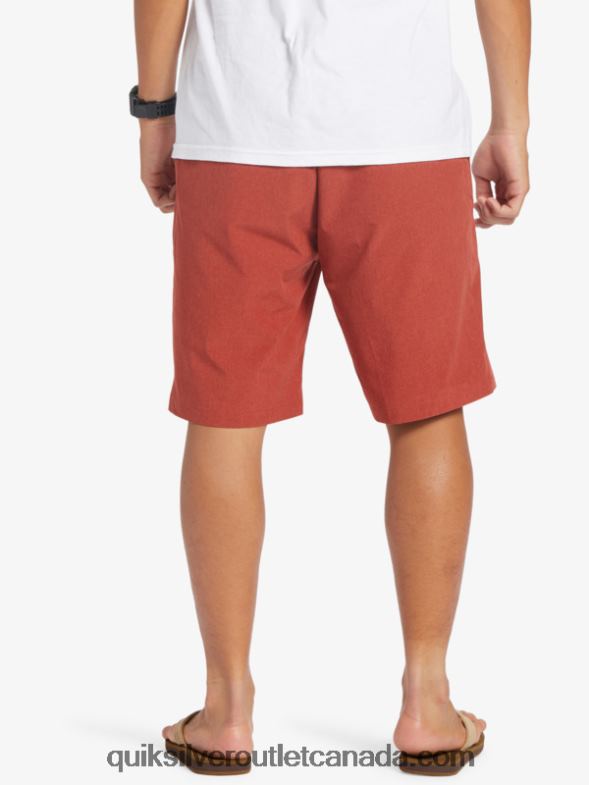CA Quiksilver Men Union Heather 20 Amphibian Boardshorts red ochre TX4R267