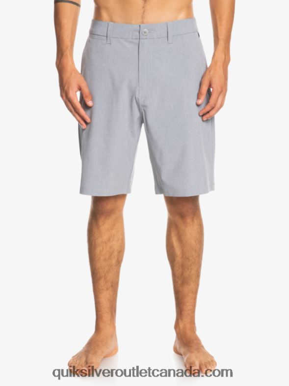 CA Quiksilver Men Union Heather 20 Amphibian Boardshorts sleet TX4R264