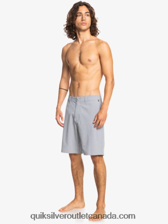 CA Quiksilver Men Union Heather 20 Amphibian Boardshorts sleet TX4R264