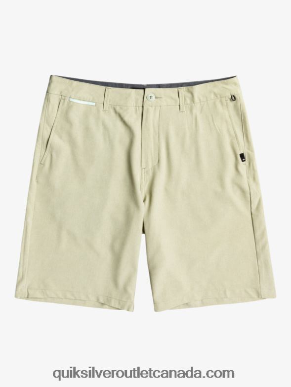 CA Quiksilver Men Union Heather Amphibian 20 Hybrid Shorts desert sage TX4R21587