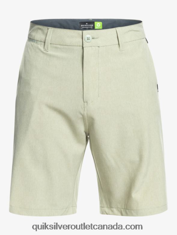 CA Quiksilver Men Union Heather Amphibian 20 Hybrid Shorts desert sage TX4R21587