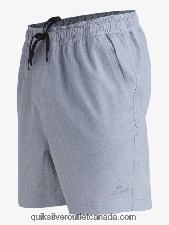 CA Quiksilver Men Waterman After Surf Stretch 20 Amphibian Boardshorts light grey heather TX4R2955