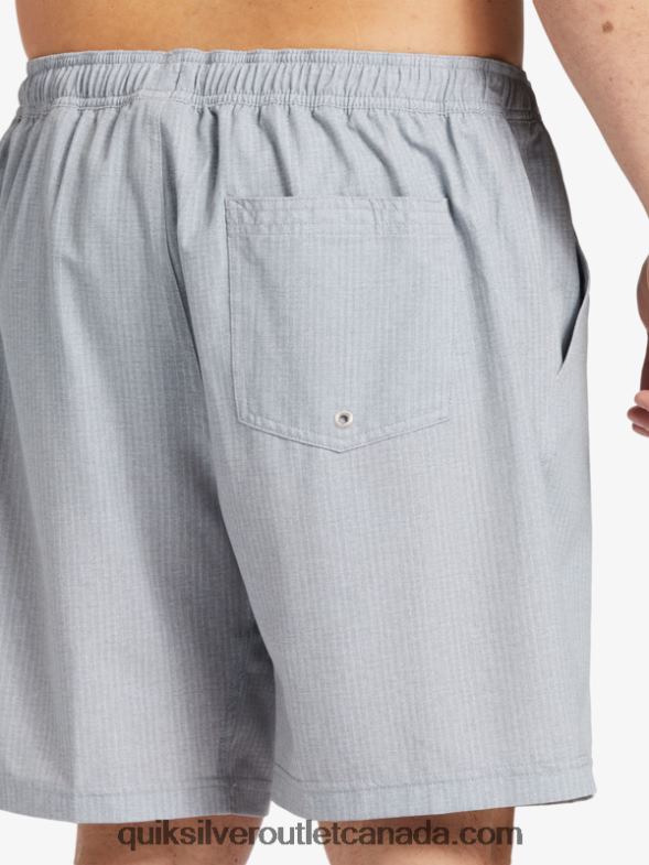 CA Quiksilver Men Waterman After Surf Stretch 20 Amphibian Boardshorts light grey heather TX4R2955