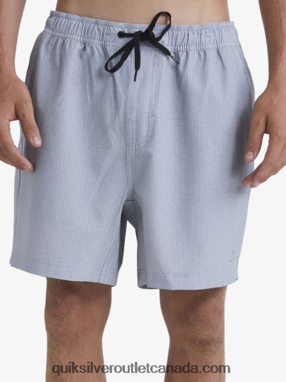 CA Quiksilver Men Waterman After Surf Stretch 20 Amphibian Boardshorts light grey heather TX4R2955