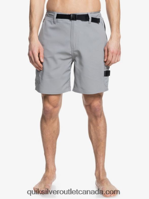CA Quiksilver Men Waterman Azimuth Amphibian 18 Shorts steeple grey TX4R2789