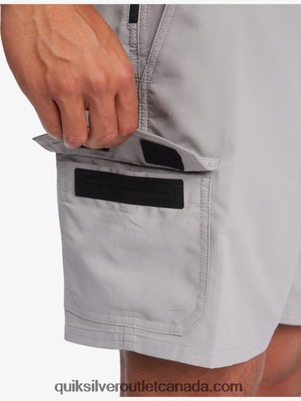 CA Quiksilver Men Waterman Azimuth Amphibian 18 Shorts steeple grey TX4R2789