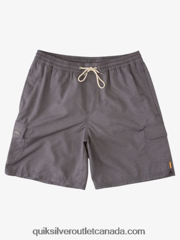 CA Quiksilver Men Waterman Balance 18 Volleys dark grey heather TX4R2910