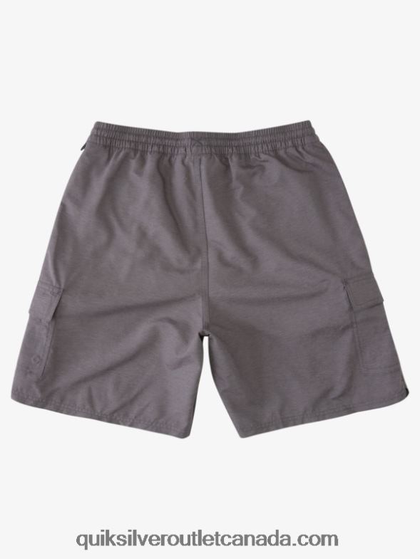 CA Quiksilver Men Waterman Balance 18 Volleys dark grey heather TX4R2910