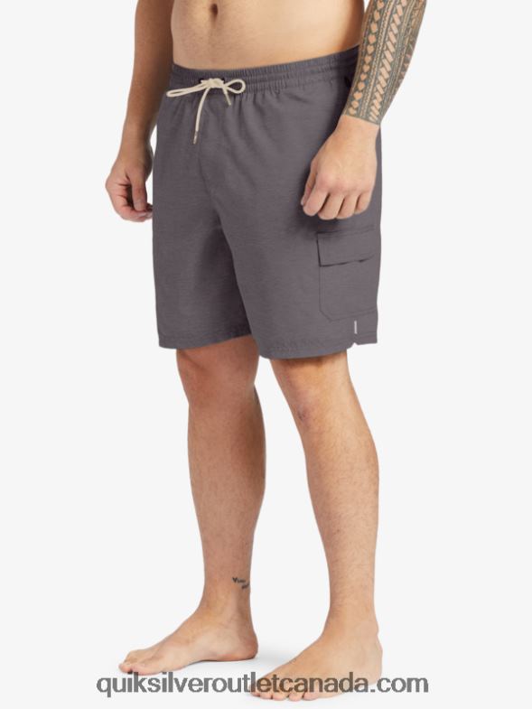 CA Quiksilver Men Waterman Balance 18 Volleys dark grey heather TX4R2910