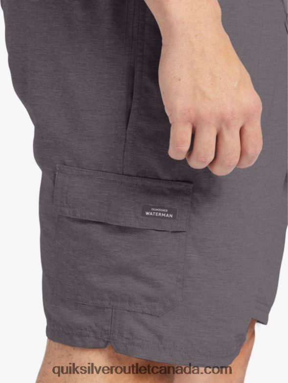 CA Quiksilver Men Waterman Balance 18 Volleys dark grey heather TX4R2910
