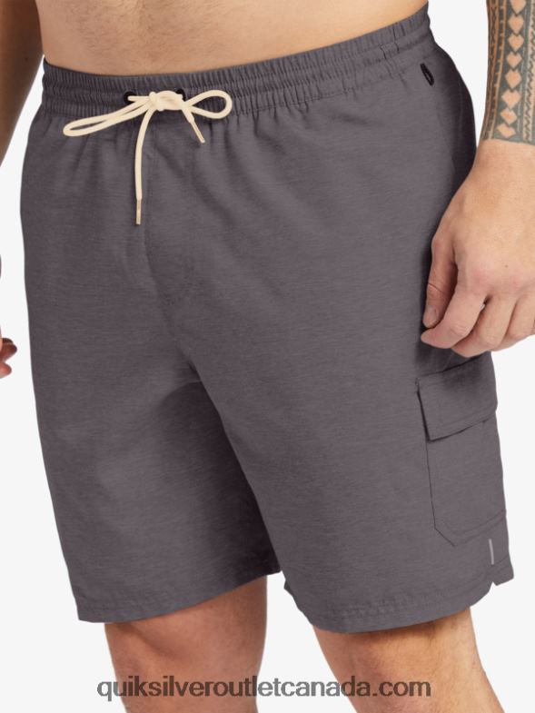 CA Quiksilver Men Waterman Balance 18 Volleys dark grey heather TX4R2910