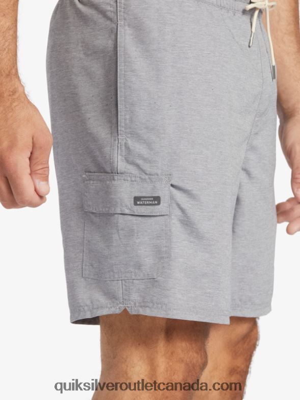 CA Quiksilver Men Waterman Balance 18 Volleys heather grey TX4R2909