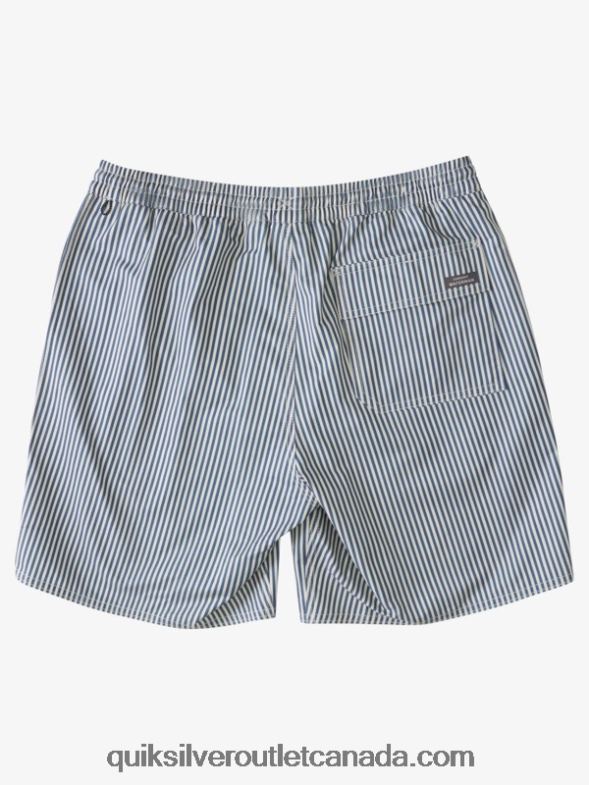 CA Quiksilver Men Waterman Deck Stripe 19 Volleys ensign blue deck stripe TX4R21842