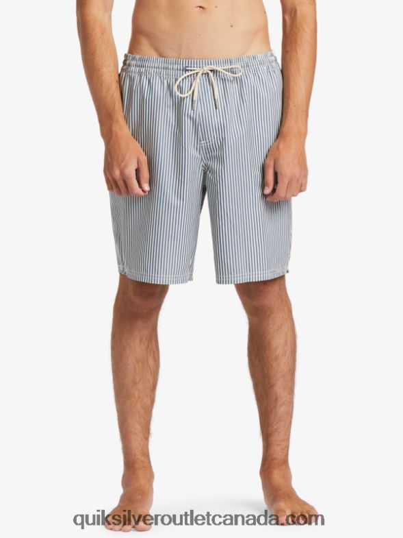 CA Quiksilver Men Waterman Deck Stripe 19 Volleys ensign blue deck stripe TX4R21842