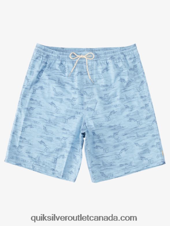 CA Quiksilver Men Waterman Marlin Jig 17 Volleys dusk blue marlin vy TX4R2991