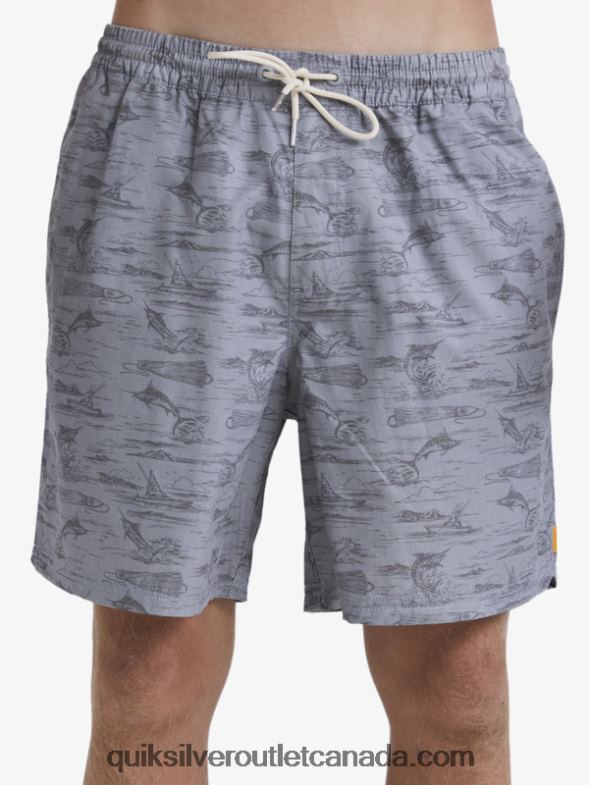 CA Quiksilver Men Waterman Marlin Jig 17 Volleys sharkskin marlin vy TX4R2989