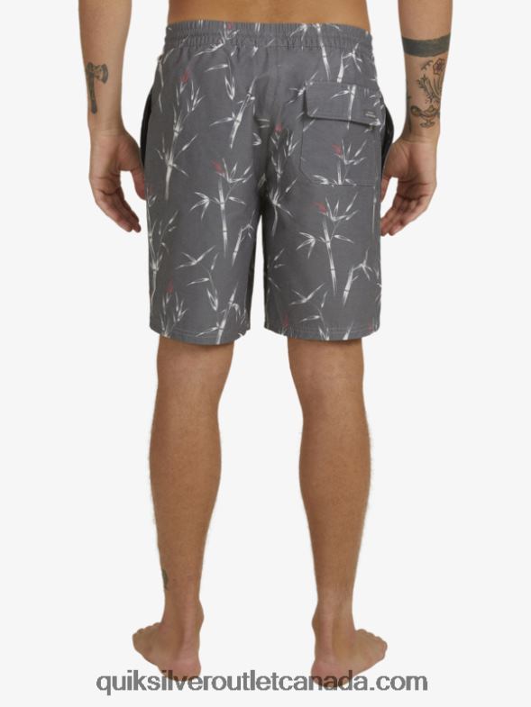 CA Quiksilver Men Waterman Pre Chopsticks 19 Volleys blackpre chopstick vol TX4R21840