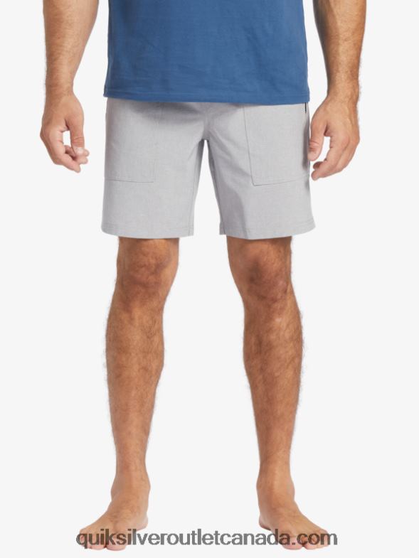 CA Quiksilver Men Waterman Scout Zipper Amphibian 20 Boardshorts sharkskin TX4R21326