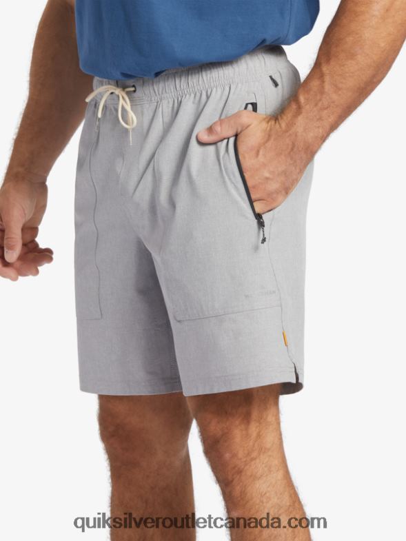 CA Quiksilver Men Waterman Scout Zipper Amphibian 20 Boardshorts sharkskin TX4R21326