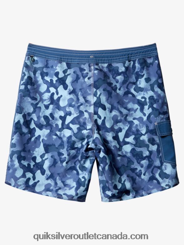 CA Quiksilver Men Waterman Throwback Camo 19 Boardshorts ensign blue throwback TX4R2536