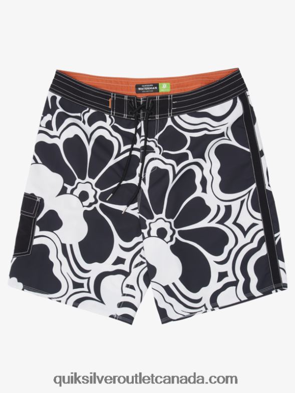 CA Quiksilver Men Waterman Throwback Print 19 Boardshorts black throwback TX4R21436