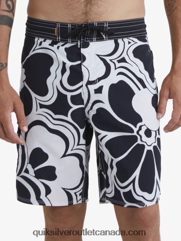 CA Quiksilver Men Waterman Throwback Print 19 Boardshorts black throwback TX4R21436