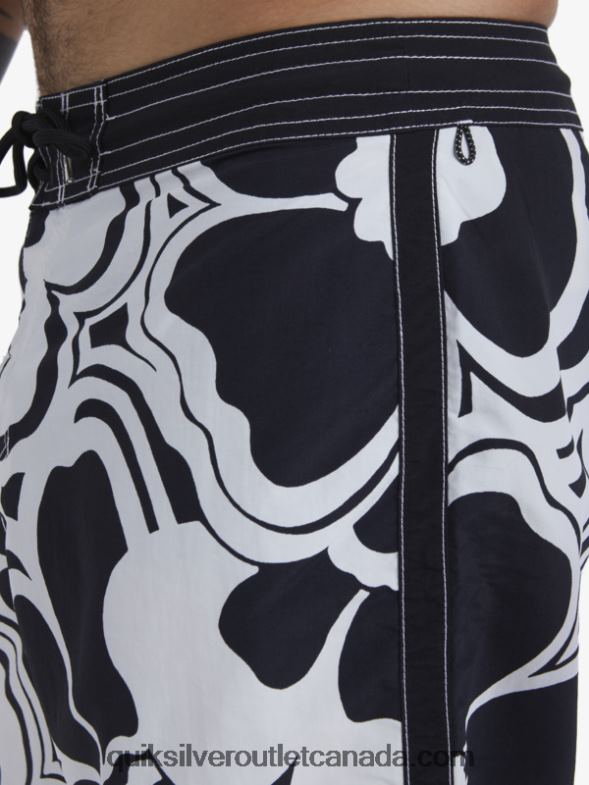 CA Quiksilver Men Waterman Throwback Print 19 Boardshorts black throwback TX4R21436