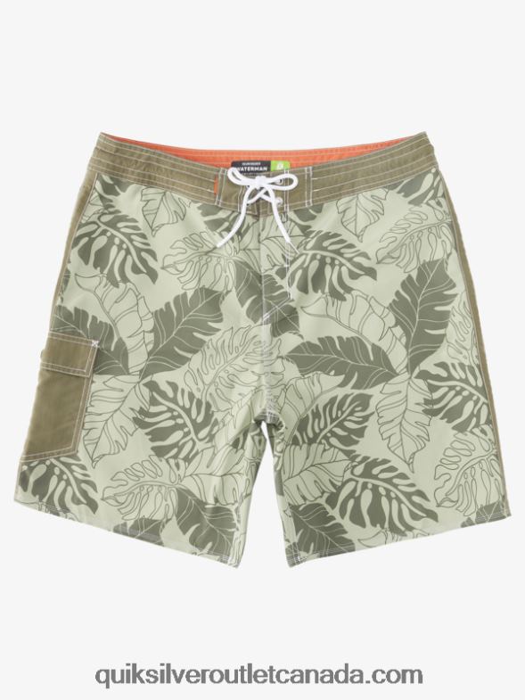 CA Quiksilver Men Waterman Throwback Print 2 19 Boardshorts tea throwback TX4R2850